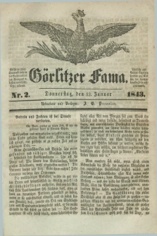 Görlitzer Fama. 1843, Nr. 2 (12 Januar)