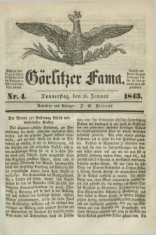 Görlitzer Fama. 1843, Nr. 4 (26 Januar)