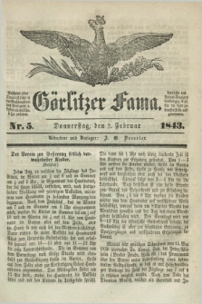 Görlitzer Fama. 1843, Nr. 5 (2 Februar)
