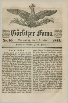 Görlitzer Fama. 1843, Nr. 40 (5 October)