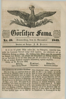 Görlitzer Fama. 1843, Nr. 48 (30 November)