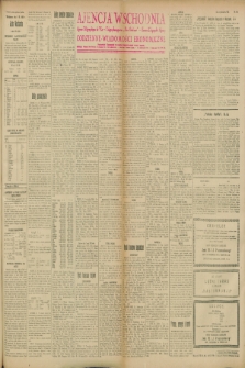 Ajencja Wschodnia. Codzienne Wiadomości Ekonomiczne = Agence Télégraphique de l'Est = Telegraphenagentur „Der Ostdienst” = Eastern Telegraphic Agency. R.8, Nr. 104 (8 maja 1928)