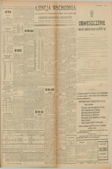 Ajencja Wschodnia. Codzienne Wiadomości Ekonomiczne = Agence Télégraphique de l'Est = Telegraphenagentur „Der Ostdienst” = Eastern Telegraphic Agency. R.8, Nr. 142 (24 i 25 czerwca 1928)