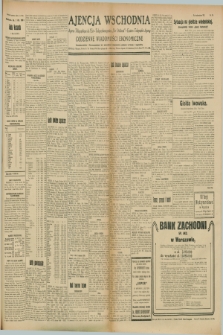 Ajencja Wschodnia. Codzienne Wiadomości Ekonomiczne = Agence Télégraphique de l'Est = Telegraphenagentur „Der Ostdienst” = Eastern Telegraphic Agency. R.8, Nr. 174 (2 sierpnia 1928)
