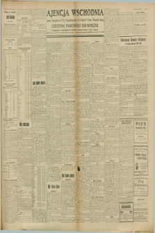 Ajencja Wschodnia. Codzienne Wiadomości Ekonomiczne = Agence Télégraphique de l'Est = Telegraphenagentur „Der Ostdienst” = Eastern Telegraphic Agency. R.8, Nr. 181 (10 sierpnia 1928)
