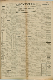 Ajencja Wschodnia. Codzienne Wiadomości Ekonomiczne = Agence Télégraphique de l'Est = Telegraphenagentur „Der Ostdienst” = Eastern Telegraphic Agency. R.8, Nr. 182 (11 sierpnia 1928)
