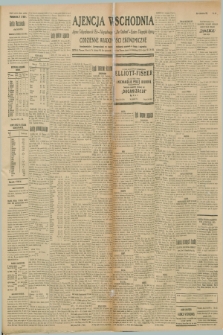 Ajencja Wschodnia. Codzienne Wiadomości Ekonomiczne = Agence Télégraphique de l'Est = Telegraphenagentur „Der Ostdienst” = Eastern Telegraphic Agency. R.8, nr 247 (27 października 1928)