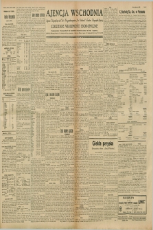 Ajencja Wschodnia. Codzienne Wiadomości Ekonomiczne = Agence Télégraphique de l'Est = Telegraphenagentur „Der Ostdienst” = Eastern Telegraphic Agency. R.8, nr 255 (7 listopada 1928)