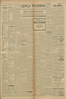 Ajencja Wschodnia. Codzienne Wiadomości Ekonomiczne = Agence Télégraphique de l'Est = Telegraphenagentur „Der Ostdienst” = Eastern Telegraphic Agency. R.8, nr 258 (10 listopada 1928)