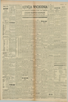 Ajencja Wschodnia. Codzienne Wiadomości Ekonomiczne = Agence Télégraphique de l'Est = Telegraphenagentur „Der Ostdienst” = Eastern Telegraphic Agency. R.8, nr 261 (14 listopada 1928)