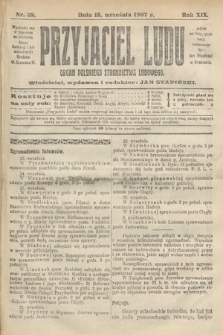 Przyjaciel Ludu : organ Polskiego Stronnictwa Ludowego. 1907, nr 38