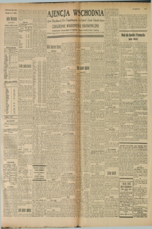 Ajencja Wschodnia. Codzienne Wiadomości Ekonomiczne = Agence Télégraphique de l'Est = Telegraphenagentur „Der Ostdienst” = Eastern Telegraphic Agency. R.9, nr 20 (24 stycznia 1929)