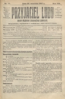 Przyjaciel Ludu : organ Polskiego Stronnictwa Ludowego. 1907, nr 39