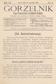 Gorzelnik : organ Towarzystwa Gorzelników Polskich we Lwowie. R. 6, 1892, nr 6