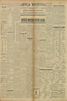 Ajencja Wschodnia. Codzienne Wiadomości Ekonomiczne = Agence Télégraphique de l'Est = Telegraphenagentur „Der Ostdienst” = Eastern Telegraphic Agency. R.9, nr 110 (16 maja 1929)