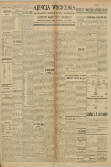 Ajencja Wschodnia. Codzienne Wiadomości Ekonomiczne = Agence Télégraphique de l'Est = Telegraphenagentur „Der Ostdienst” = Eastern Telegraphic Agency. R.9, nr 124 (4 czerwca 1929)