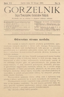 Gorzelnik : organ Towarzystwa Gorzelników Polskich we Lwowie. R. 6, 1893, nr 8
