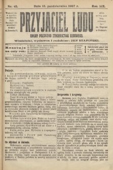 Przyjaciel Ludu : organ Polskiego Stronnictwa Ludowego. 1907, nr 42