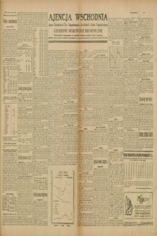 Ajencja Wschodnia. Codzienne Wiadomości Ekonomiczne = Agence Télégraphique de l'Est = Telegraphenagentur „Der Ostdienst” = Eastern Telegraphic Agency. R.10, nr 9 (12 i 13 stycznia 1930)