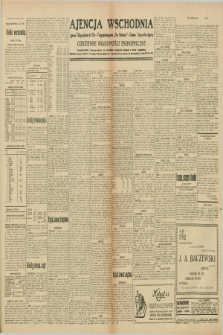 Ajencja Wschodnia. Codzienne Wiadomości Ekonomiczne = Agence Télégraphique de l'Est = Telegraphenagentur „Der Ostdienst” = Eastern Telegraphic Agency. R.10, nr 81 (6 i 7 kwietnia 1930)