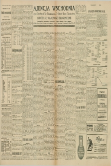 Ajencja Wschodnia. Codzienne Wiadomości Ekonomiczne = Agence Télégraphique de l'Est = Telegraphenagentur „Der Ostdienst” = Eastern Telegraphic Agency. R.10, nr 123 (31 maja 1930)