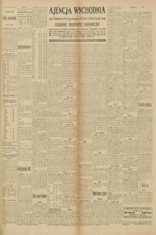 Ajencja Wschodnia. Codzienne Wiadomości Ekonomiczne = Agence Télégraphique de l'Est = Telegraphenagentur „Der Ostdienst” = Eastern Telegraphic Agency. R.10, nr 174 (1 sierpnia 1930)