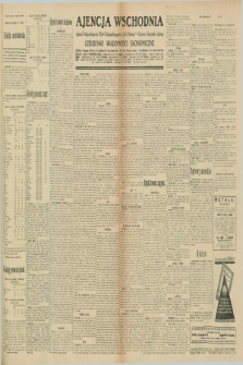 Ajencja Wschodnia. Codzienne Wiadomości Ekonomiczne = Agence Télégraphique de l'Est = Telegraphenagentur „Der Ostdienst” = Eastern Telegraphic Agency. R.10, nr 176 (3 i 4 sierpnia 1930)
