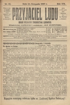 Przyjaciel Ludu : organ Polskiego Stronnictwa Ludowego. 1907, nr 48