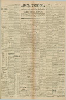 Ajencja Wschodnia. Codzienne Wiadomości Ekonomiczne = Agence Télégraphique de l'Est = Telegraphenagentur „Der Ostdienst” = Eastern Telegraphic Agency. R.10, nr 224 (30 września 1930)