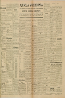 Ajencja Wschodnia. Codzienne Wiadomości Ekonomiczne = Agence Télégraphique de l'Est = Telegraphenagentur „Der Ostdienst” = Eastern Telegraphic Agency. R.10, nr 232 (9 października 1930)