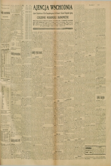 Ajencja Wschodnia. Codzienne Wiadomości Ekonomiczne = Agence Télégraphique de l'Est = Telegraphenagentur „Der Ostdienst” = Eastern Telegraphic Agency. R.10, nr 240 (18 października 1930)