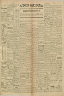 Ajencja Wschodnia. Codzienne Wiadomości Ekonomiczne = Agence Télégraphique de l'Est = Telegraphenagentur „Der Ostdienst” = Eastern Telegraphic Agency. R.10, nr 257 (8 listopada 1930)