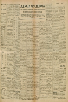 Ajencja Wschodnia. Codzienne Wiadomości Ekonomiczne = Agence Télégraphique de l'Est = Telegraphenagentur „Der Ostdienst” = Eastern Telegraphic Agency. R.10, nr 262 (14 listopada 1930)