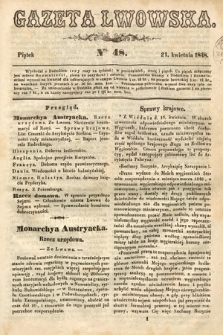 Gazeta Lwowska. 1848, nr 48