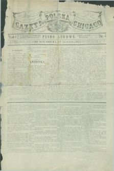 Gazeta Polska w Chicago : pismo ludowe. R.1, nr 5 (22 listopada 1873)