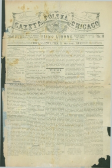 Gazeta Polska w Chicago : pismo ludowe. R.2, nr 11 (31 grudnia 1874)