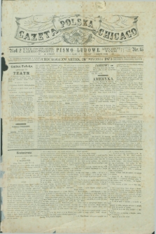 Gazeta Polska w Chicago : pismo ludowe. R.2, nr 15 (28 stycznia 1875)