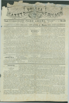 Gazeta Polska w Chicago : pismo ludowe. R.2, nr 20 (4 marca 1875)