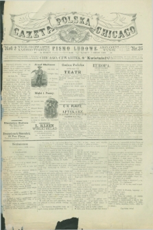 Gazeta Polska w Chicago : pismo ludowe. R.2, nr 25 (8 kwietnia 1875) + dod.