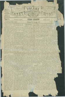 Gazeta Polska w Chicago : pismo ludowe. R.4, nr 14 (18 stycznia 1877)