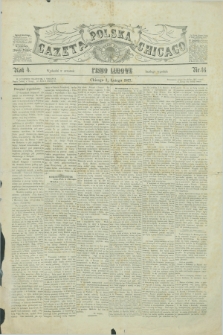 Gazeta Polska w Chicago : pismo ludowe. R.4, nr 16 (1 lutego 1877)