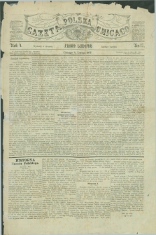 Gazeta Polska w Chicago : pismo ludowe. R.4, nr 17 (8 lutego 1877)
