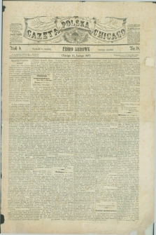 Gazeta Polska w Chicago : pismo ludowe. R.4, nr 18 (15 lutego 1877)
