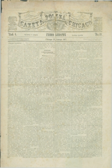 Gazeta Polska w Chicago : pismo ludowe. R.4, nr 19 (22 lutego 1877)