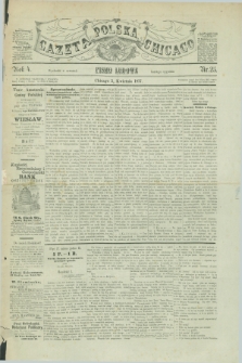 Gazeta Polska w Chicago : pismo ludowe. R.4, nr 25 (5 kwietnia 1877)