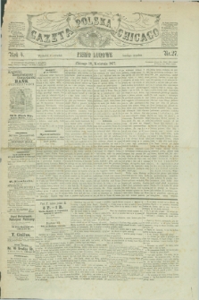 Gazeta Polska w Chicago : pismo ludowe. R.4, nr 27 (19 kwietnia 1877)