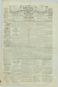 Gazeta Polska w Chicago : pismo ludowe. R.4, nr 28 (21 kwietnia 1877)