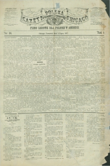 Gazeta Polska w Chicago : pismo ludowe dla Polonii w Ameryce. R.4, nr 38 (5 lipca 1877)