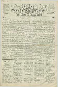 Gazeta Polska w Chicago : pismo ludowe dla Polonii w Ameryce. R.5, nr 7 (29 listopada 1877)