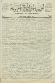 Gazeta Polska w Chicago : pismo ludowe dla Polonii w Ameryce. R.5, nr 9 (13 grudnia 1877)